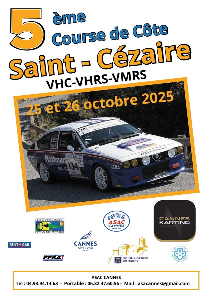 5ème Course de Côte de Saint Cézaire sur Siagne